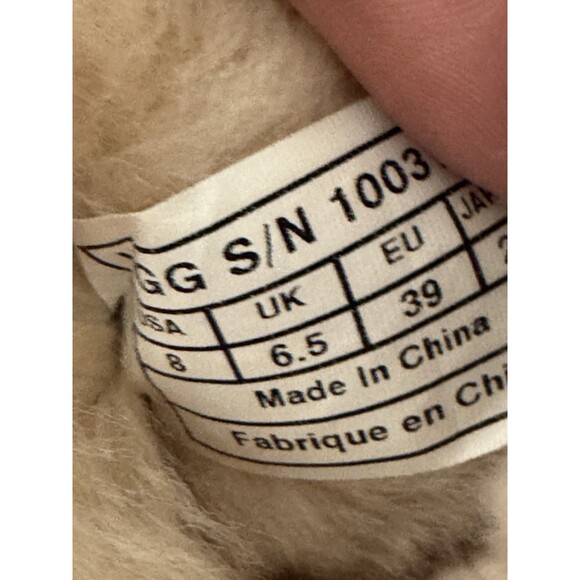 Ugg Classic Short Sparkles Roseclay Pink Sequined Shearling Women's Boots 8 - Picture 14 of 15